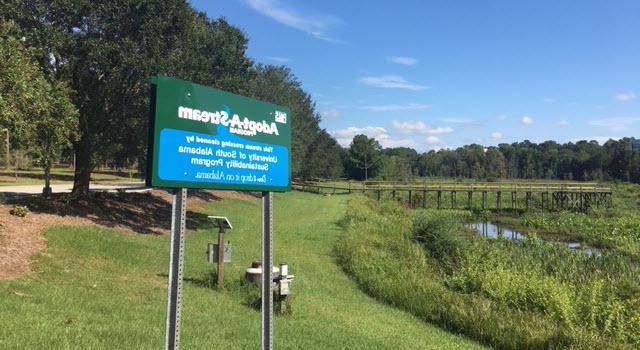 SGA signage for adopt a stream  -- Less Pollution is the Best Solution